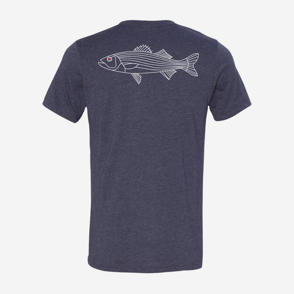Bass Fish Print Short Sleeve fishing T-Shirt