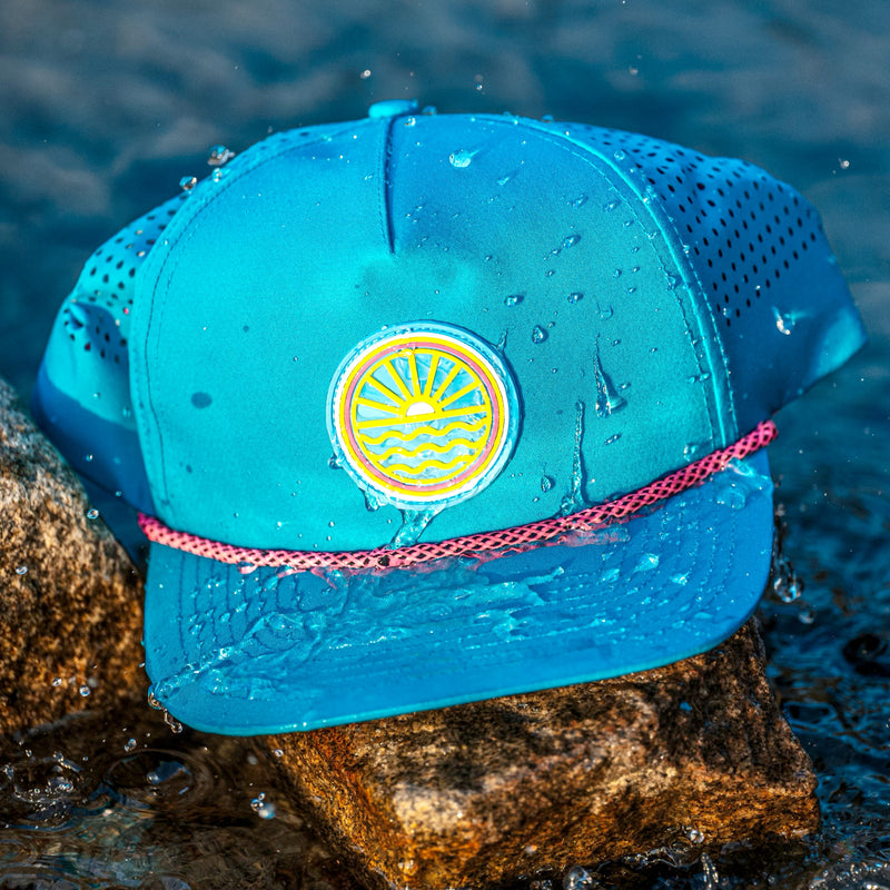 80s Sun Wave Waterproof Hat - Pink – Tuck Life