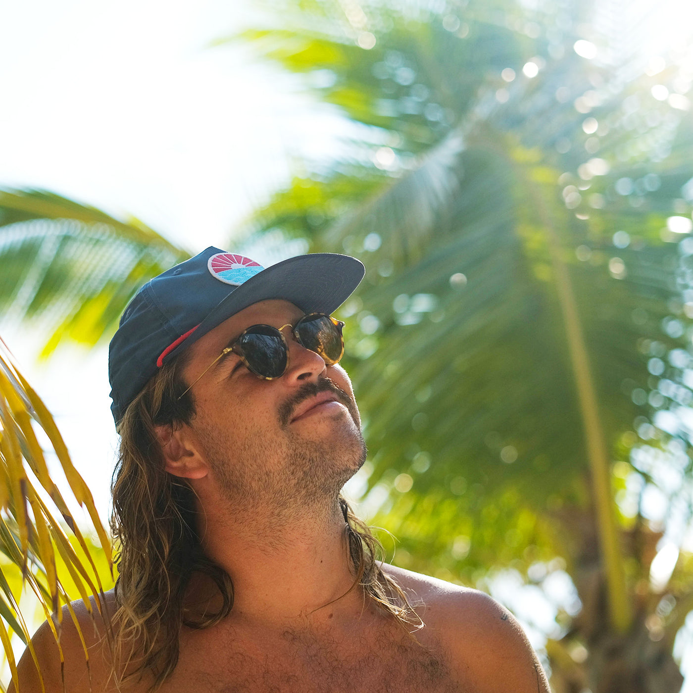 Sun Wave Navy / Red Rope Hat – Tuck Life