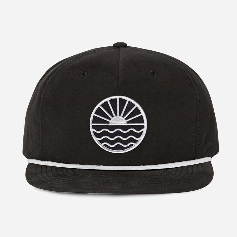 Sun Wave Rope Hat Black & White – Tuck Life