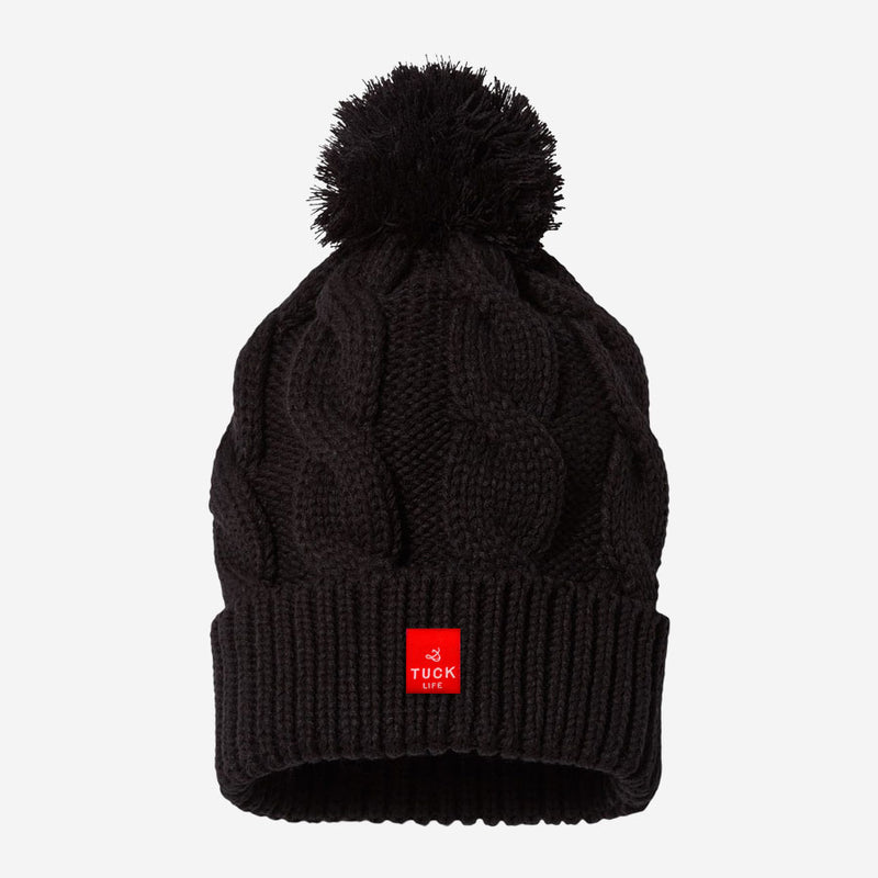 Twist Knit Cuff Beanie