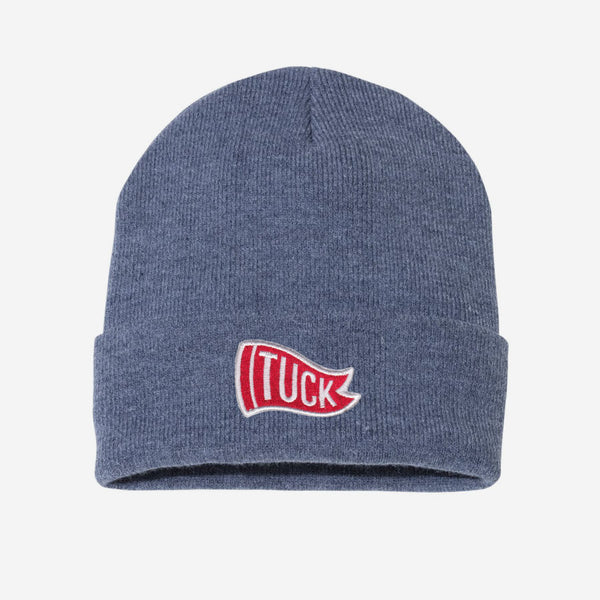Ribbed Acrylic Knit Fold Over Beanie