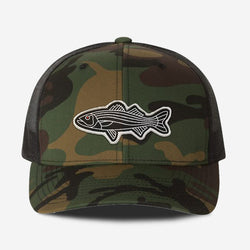 Bass Fish Trucker Hat - Camo