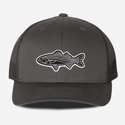 Charcoal/Black - Bass Fish Trucker