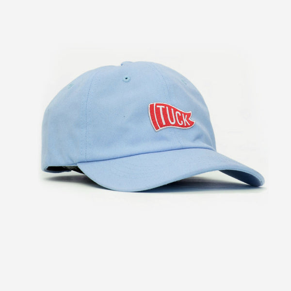 Tuck Flag Unstructured Unisex Hat - Baby Blue