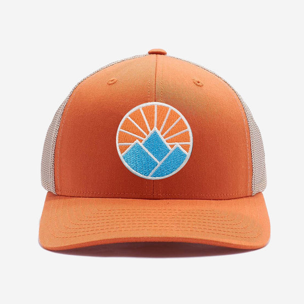 Sun Mountain Trucker Hat - Khaki Orange