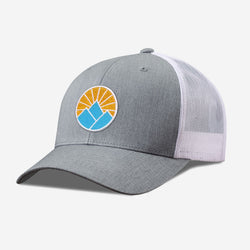 Sun Mountain Trucker Hat - White And Grey