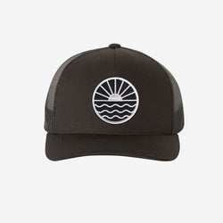 Sun Wave Trucker Hat - Black