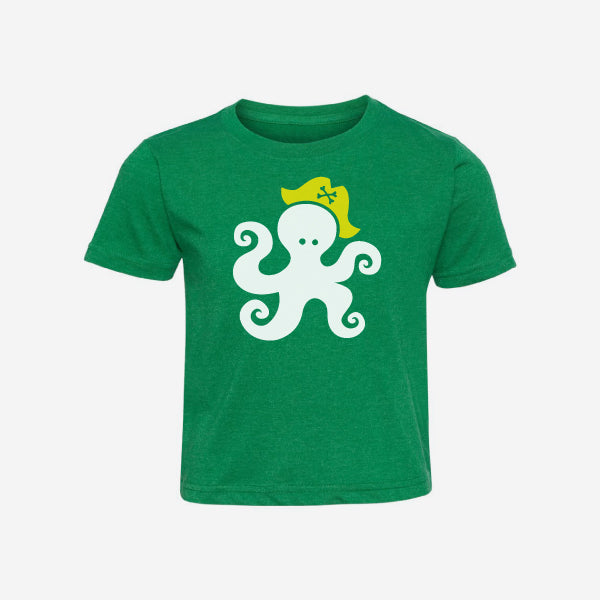 Octopus Pirate Short Sleeve Kids T-Shirt
