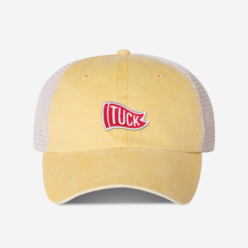 Tuck Flag Unstructured Trucker Hat - Nantucket Yellow – Tuck Life