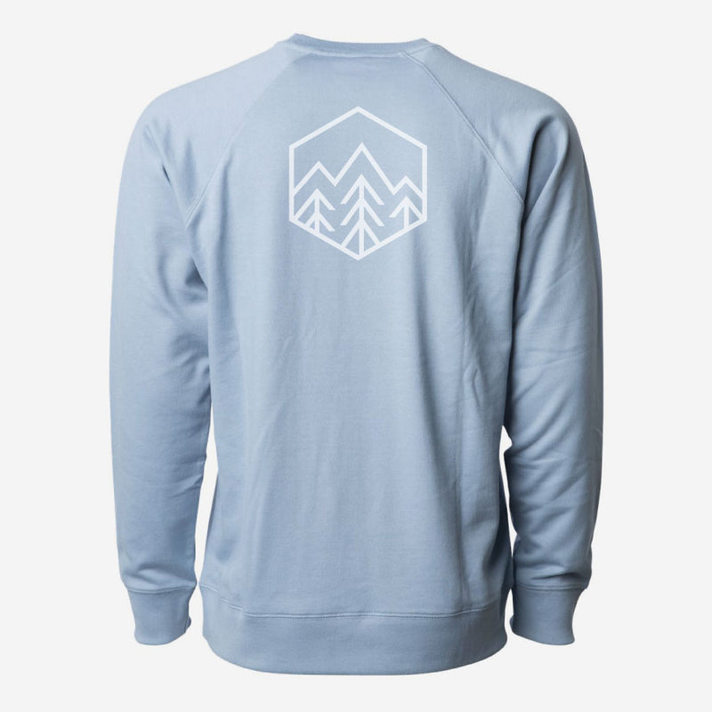 Sky Trees Crewneck Lightweight Sweatshirt