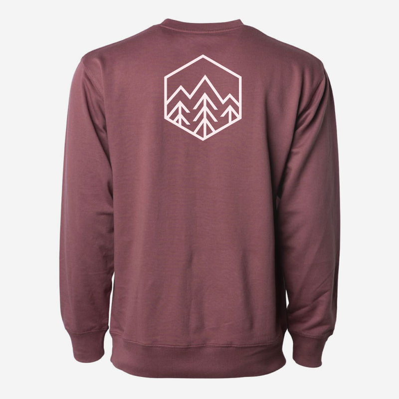 Sky Trees Crewneck Lightweight Sweatshirt