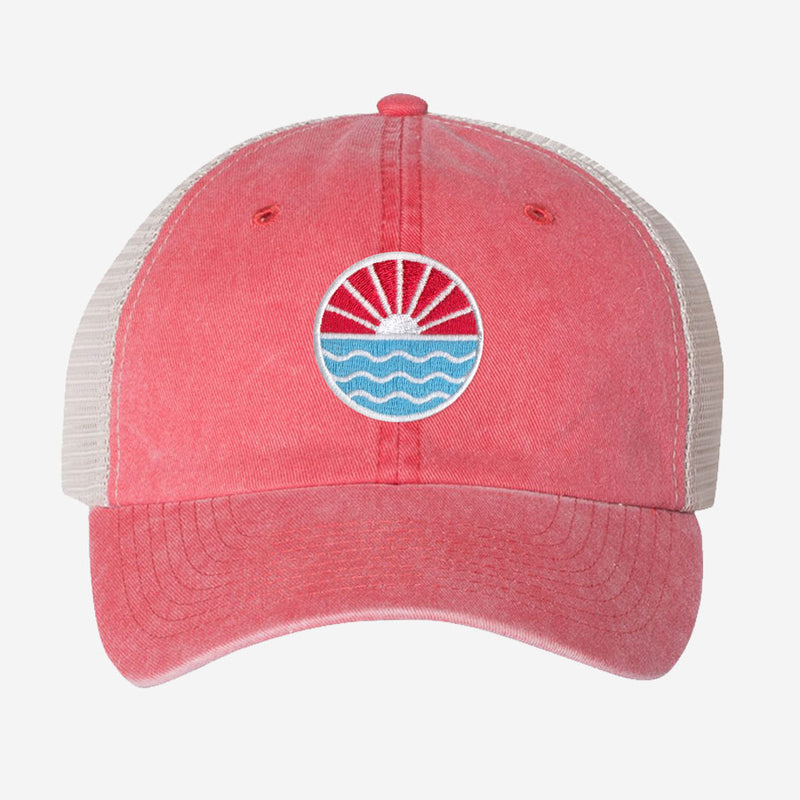 Sun Wave Unstructured Trucker Hat